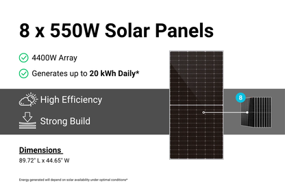 WALRUS PACIFIC 12K INV. 62 kWh with Solar Accessories KIT